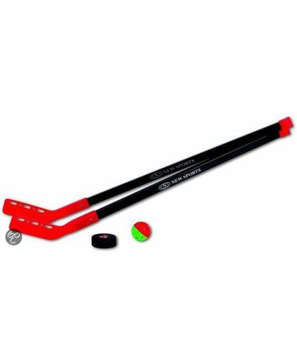 New Sports Hockeyset 2 Sticks + Bal + Puck
