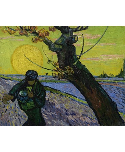 Vincent van Gogh - De zaaier - 20x25cm Canvas Giclée