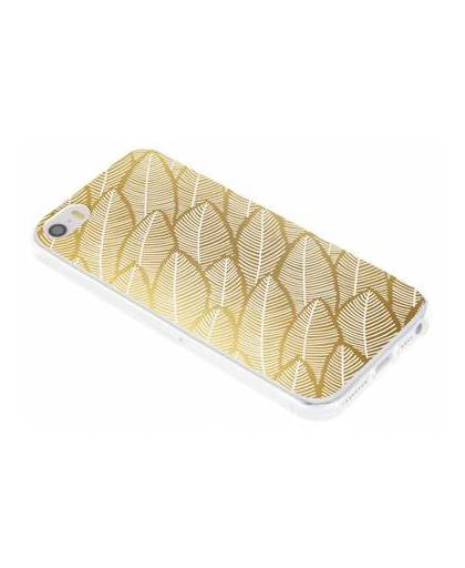 Gold leaves design tpu hoesje voor de iphone 5 / 5s / se