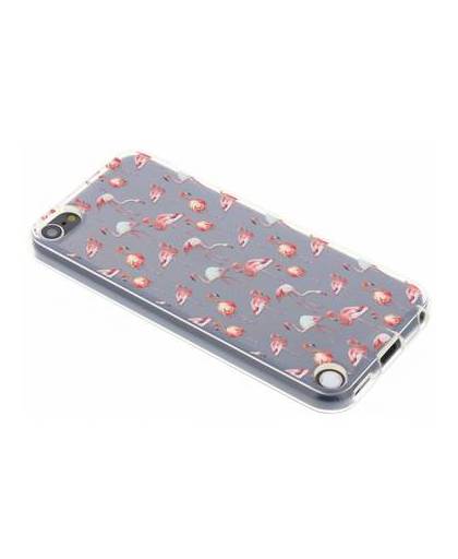 Flamingo design tpu siliconen hoesje voor de ipod touch 5g / 6