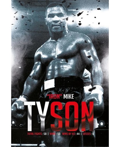 Mike Tyson Boxing Record - Maxi Poster