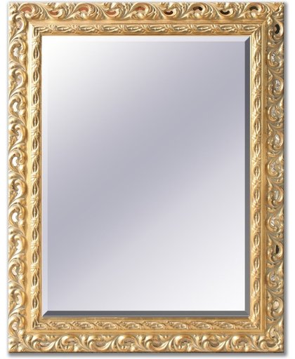 Spiegel met gouden barok lijst