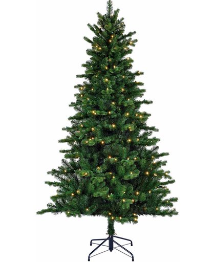 Black box kunstkerstboom led milton spruce maat in cm: 230 x 137 groen 320 lampjes met warmwit led