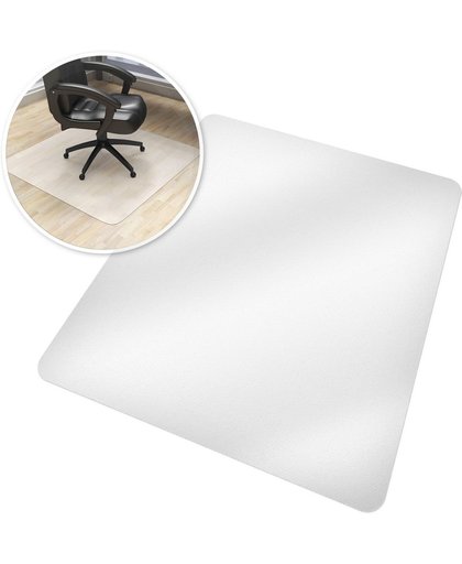 Tectake - Vloerbeschermende mat 150 x 120 cm  - wit - voor bureaustoelen 401697