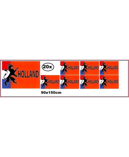 20x Vlag Puur Hollands 90x150cm