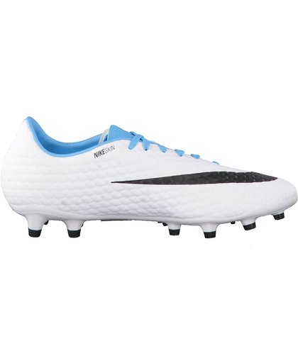 Nike  Hypervenomx Phelon III FG Voetbalschoenen - Maat 42.5 - Mannen - blauw/wit/zwart