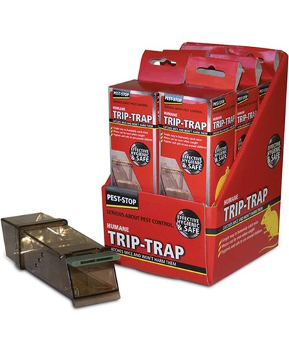 1 x Pest Stop Trip Trap Diervriendelijke muizenval (PSTTB)
