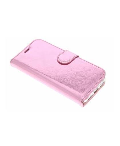 Roze glamour design tpu booktype hoes voor de iphone x