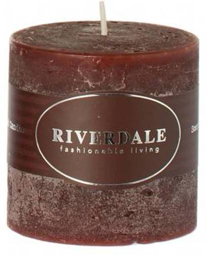 Riverdale Kaars Pillar - Mahogany - 7,5x7,5