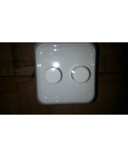 duo dimmer compleet gl/hal 230 volt wit