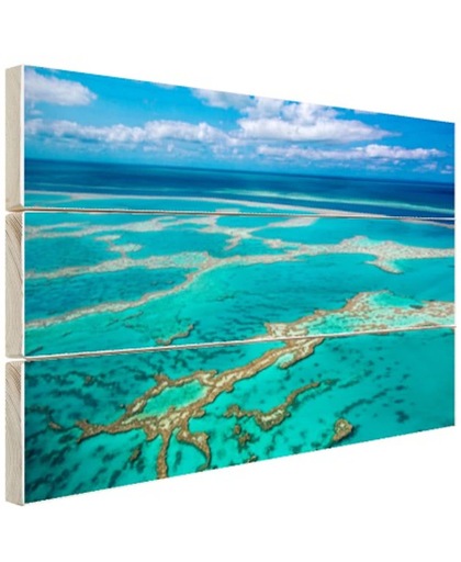 Great Barrier Reef foto afdruk Hout 60x40 cm - Foto print op Hout (Wanddecoratie)