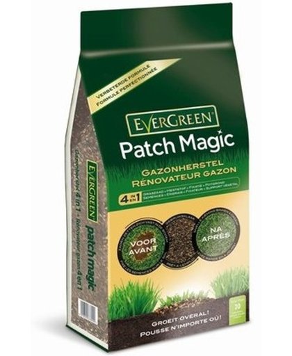 Gazonherstel patch magic 4 in 1: Graszaad + meststof + fixatie + grond 1,5KG