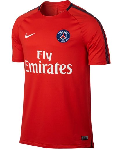 Nike Paris Saint-Germain Breathe Squad Trainingsshirt  Sportshirt - Maat L  - Mannen - rood/blauw/wit