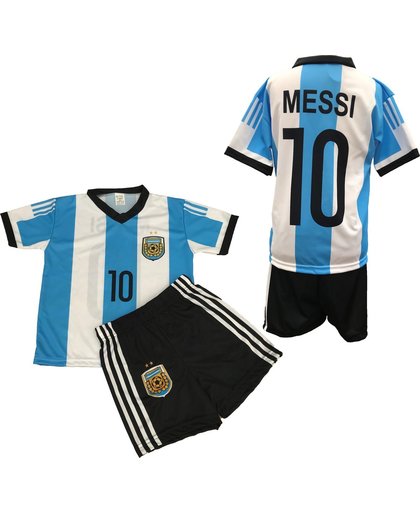 Argentinie - Messi 10 - Set Shirt & Broek - Size 14 jaar - Blauw/Wit