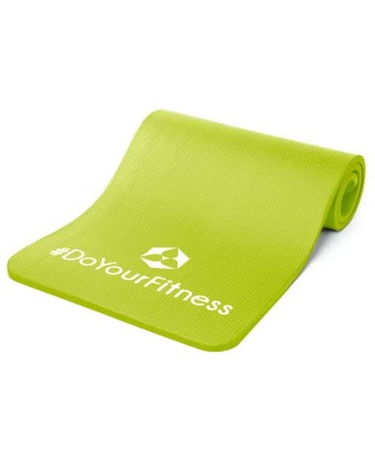 #DoYourFitness - Extra dikke fitness mat - »Jivan« - duurzaam, non-slip, huidvriendelijk, slijtvast - 183 x 61 x 2,0 cm - groen