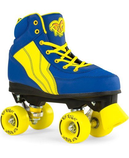 Rio Roller Roller Pure Rollerskate Inlineskates - Maat 37 - UnisexKinderen en volwassenen - blauw/geel