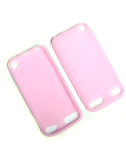 Apple iPod touch 6th Silicone Case Transparant Roze