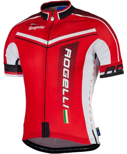 Rogelli Gara Mostro  Fietsshirt - Maat XL  - Mannen - rood/zwart/wit