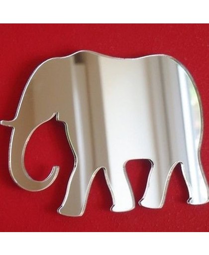 A Different Shop olifant - Spiegel - Acryl - 33x45 cm - Transparant