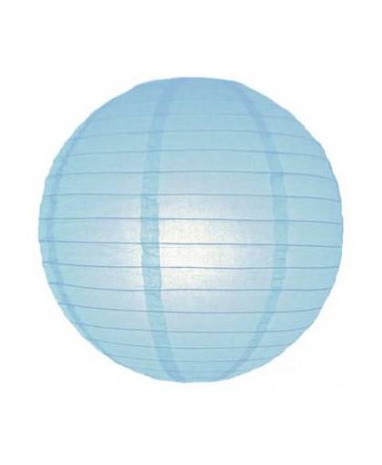 Luxe bol lampion lichtblauw 25 cm