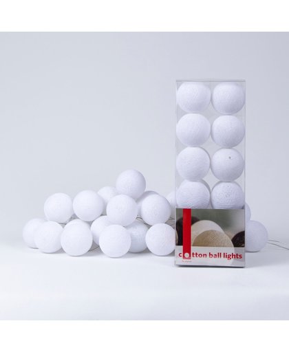 Cotton Ball Lights - Lichtslinger - 35 Cotton Balls - Wit