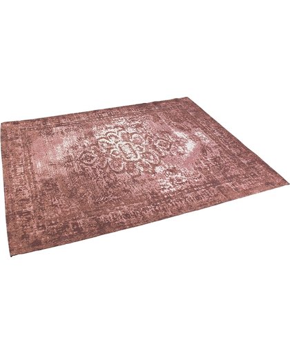 QAZQA - Vintage rechthoekig vloerkleed oud roze 160 x 230cm - Kanpur