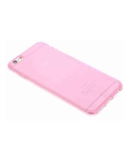 Roze transparante gel case voor de iphone 6(s) plus