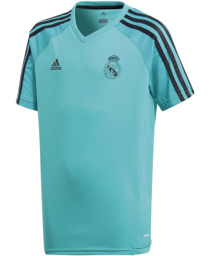 adidas Real Madrid Trainings Shirt Junior  Sportshirt performance - Maat 140  - Unisex - groen/blauw/zwart