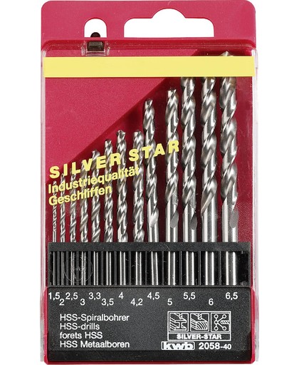 HSS Silverstar Borenset - 13-D -elig 1,5-6,5 mm