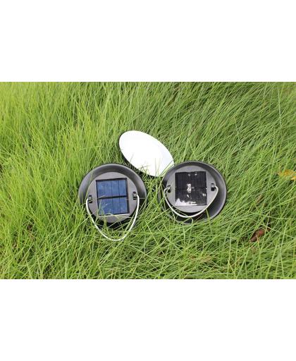 Solar led hanglamp Disc wit op zonne energie - buitenlamp / tuinverlichting
