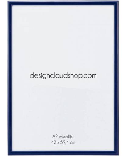 Aluminium wissellijst Blauw DesignClaud - Fotolijst - A2 formaat