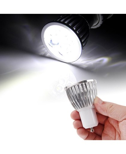 5 x 1W GU10 450LM White Light LED Spotlight Lighting Bulb  (AC85-265V 6000K)