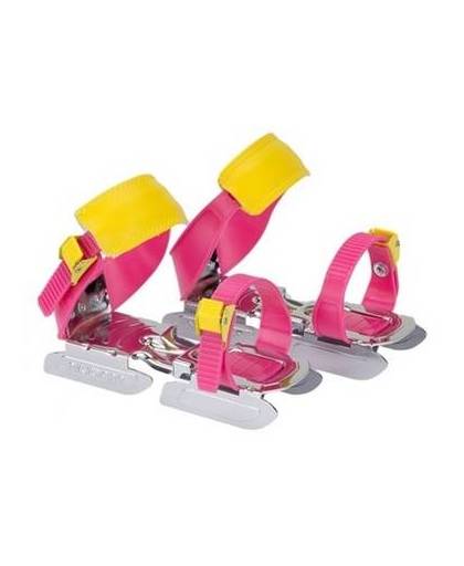 Verstelbare roze/geel kinder schaatsen