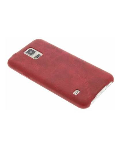 Rode tpu leather case voor de samsung galaxy s5 (plus) / neo