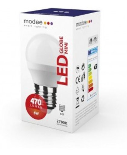 Modee LED Kogellamp G45 E27 6W 2700K