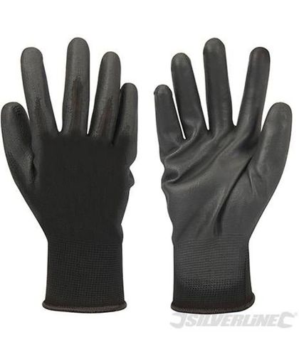 Silverline Handschoen met zwarte handpalm
