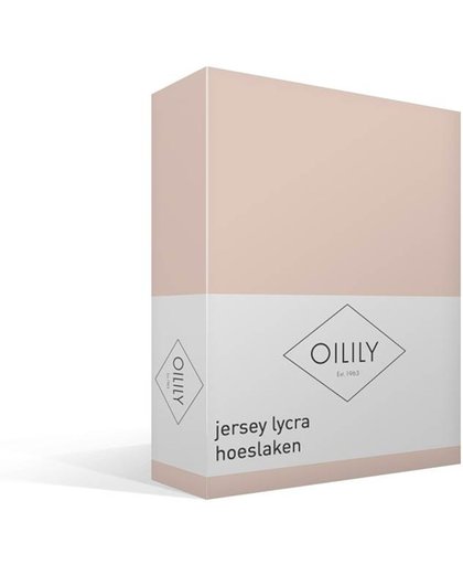 Oilily Jersey Lycra - Hoeslaken - Eenpersoons - 80/90x200/220 cm - Pink