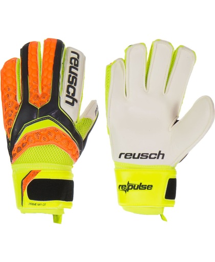 Reusch Re:pulse Prime M1 Ortho-Tec Keepershandschoenen Senior Keepershandschoenen - Unisex - oranje/zwart/geel Maat 10/ Handbreedte 9.6cm