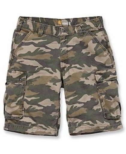 Carhartt Rugged Cargo Khaki Camo Shorts Heren Size : 30