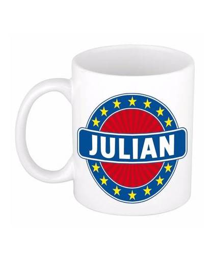 Julian naam koffie mok / beker 300 ml - namen mokken