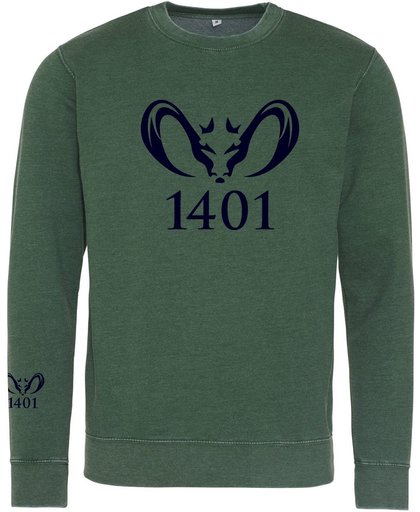 Sweater Gewassen Groen - Label 1401