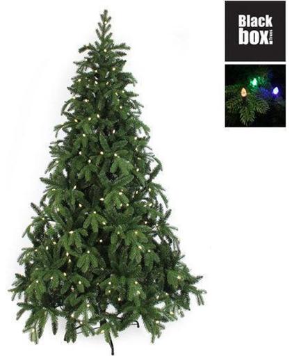 Black Box Brampton Spruce - Kunstkerstboom 185 cm hoog - Met kaarsverlichting van 200 Multicolour lampjes