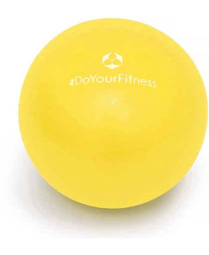 #DoYourFitness - Mini Pilates Bal - »Balle« - Gymnastiekbal: Effectieve training voor spierspijn - 28cm - geel