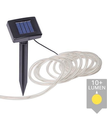 Solar lichtslang Rope 10 meter met los solarpaneel Buiten ledstrip op zonne energie