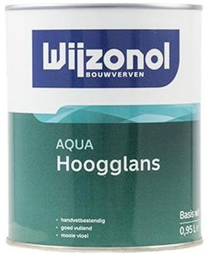 Wijzonol Aqua Hoogglans 1.0L RAL9010