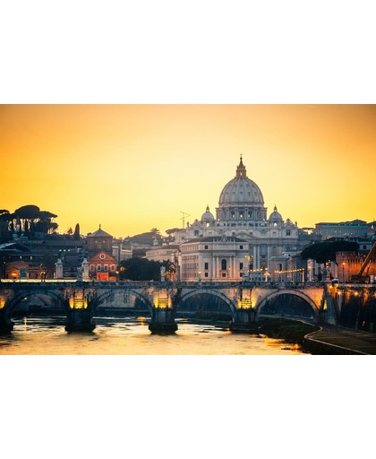 Fotobehang 7 Banen Digitale druk - St Peters Kathedraal in Rome - Speciaal Fotobehang materiaal - Art. 97387