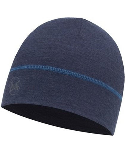 BUFF® Lightweight Merino Wool 1 Layer Hat Solid Denim