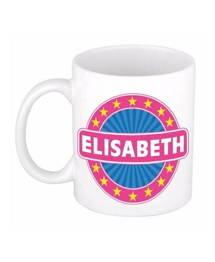 Elisabeth naam koffie mok / beker 300 ml - namen mokken