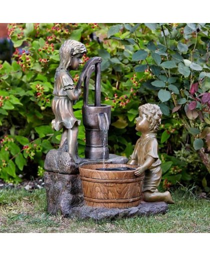 Waterpomp fontein ornament - solar