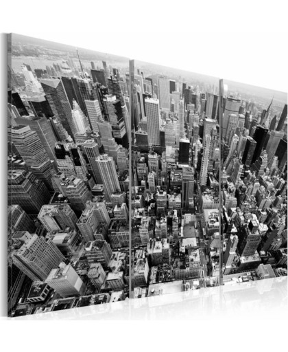 Schilderij - Schitterend uitzicht over de daken van New York